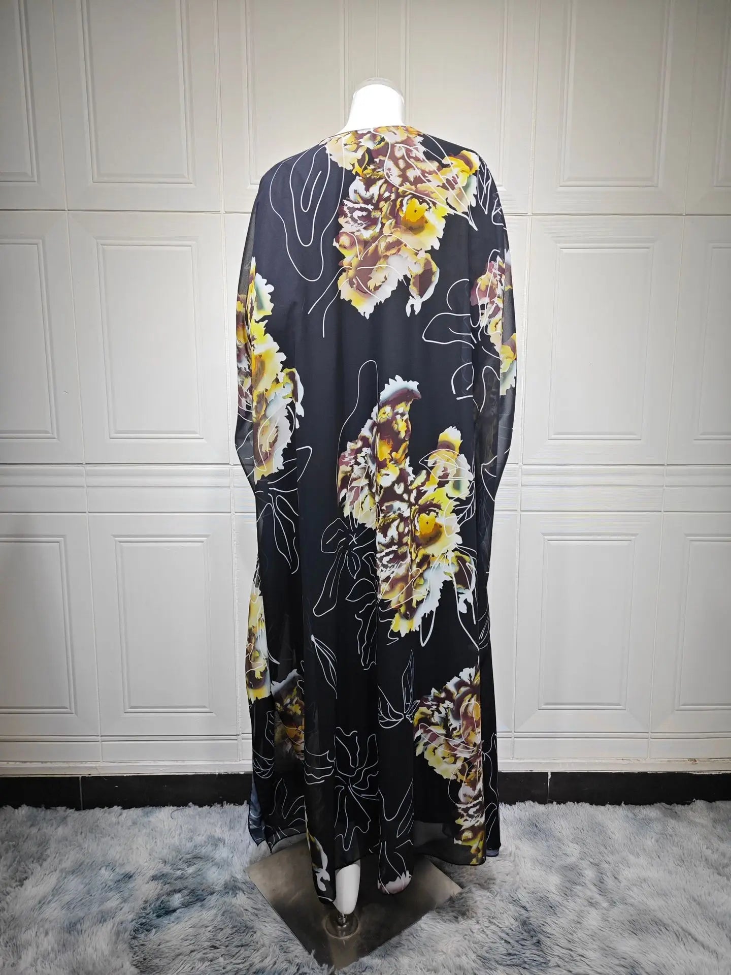 Muslim Dress for Women Chiffon Diamond Party Abaya Dresses Arab Long Robe Morocco Dubai Kaftan Vestidos Jalabiya Ramadan Eid