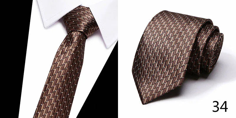 Hot Sale Necktie Man 7.5 cm Silk Tie Solid Color Gravatas Suit Accessories Fit Wedding Holiday Party
