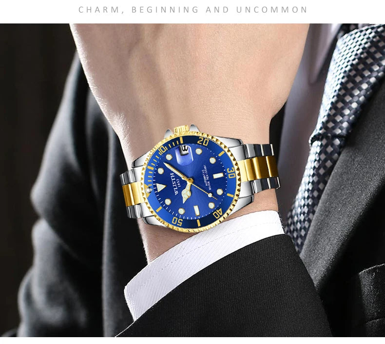 Automatic Mechanical Watch for Men Simple Business Stainless Steel Luminous Luxury Sports Mechanical Watch Man reloj hombre