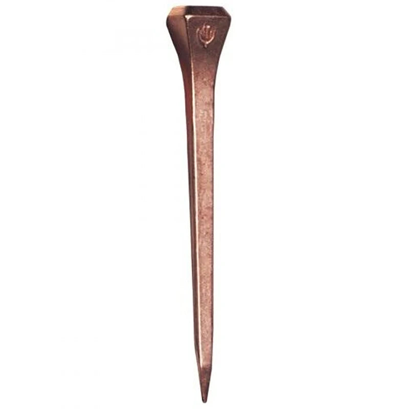 50pcs Horseshoe Nail Copper Plating Steel Horse Shoe Nails Craft High Tensile Strength Precision Nails