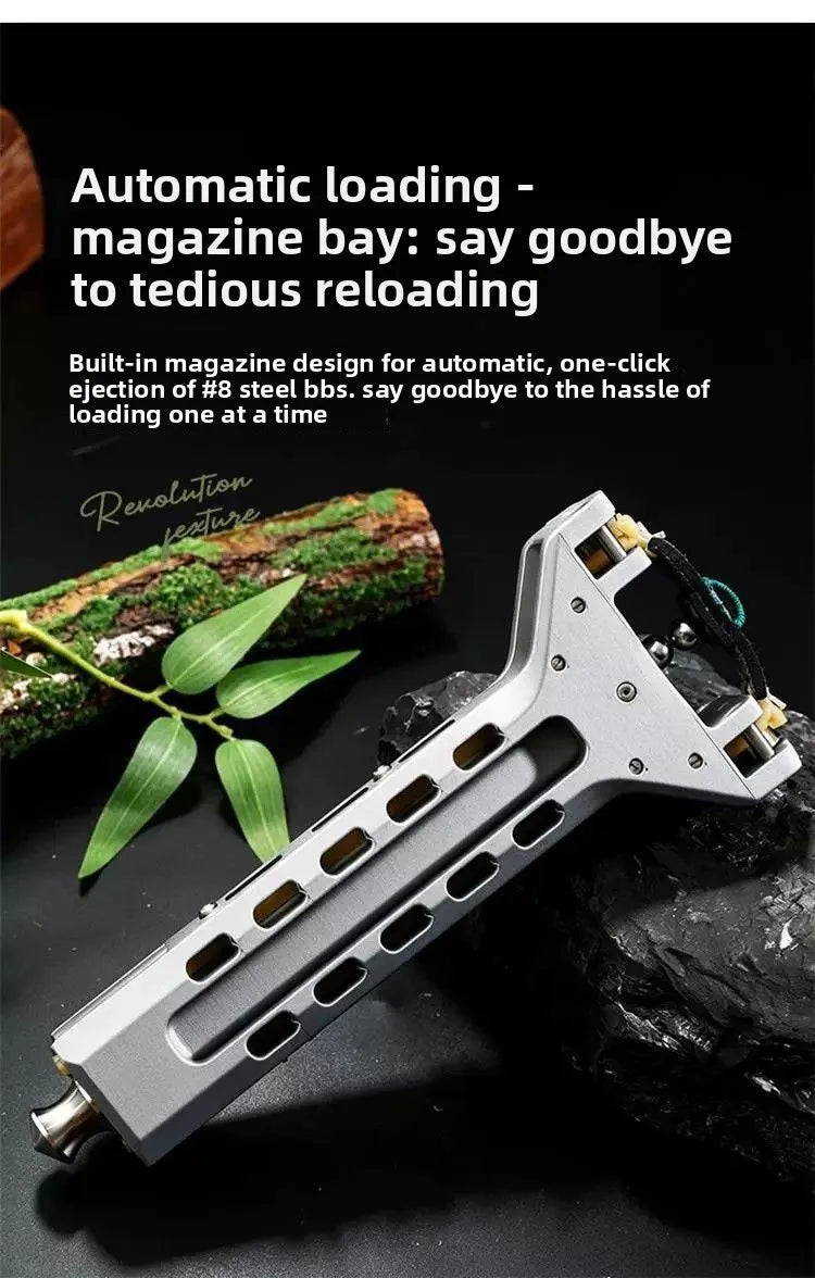 Automatic Slingshot Adult Outdoor Shooting Competition Specialized Slingshot Toy HALF METAL HALF PLASTIC 3D Print Sling Shot