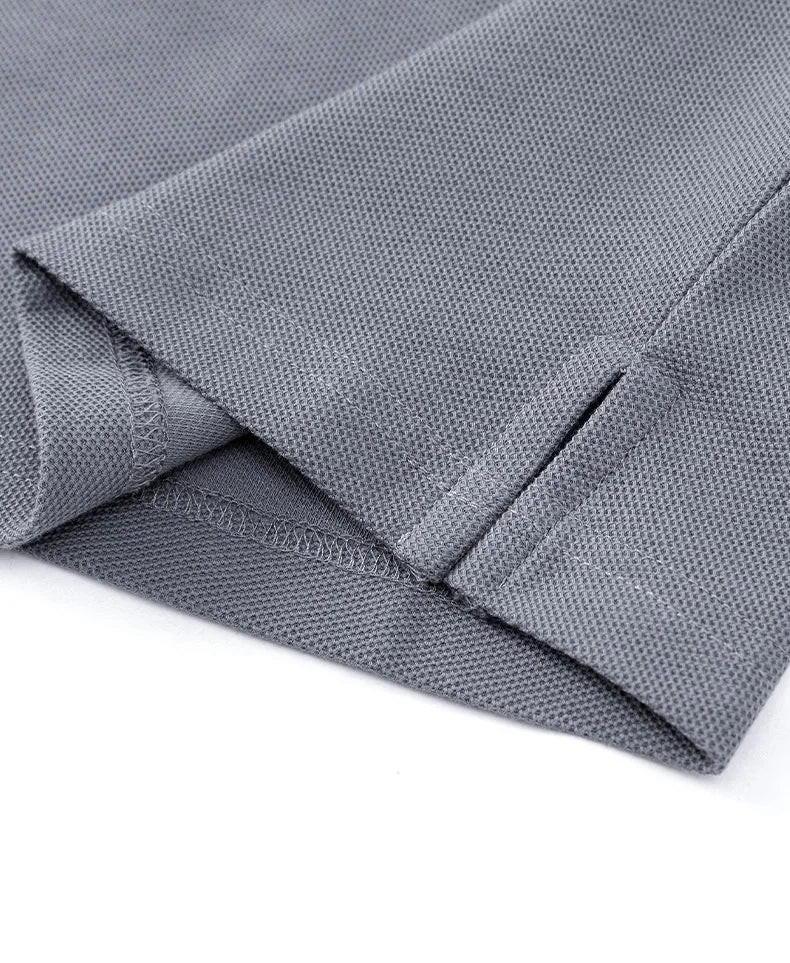 100% pure cotton high-end brand T-shirt summer fashion hot selling golf breathable business men's short sleeved polo shirt