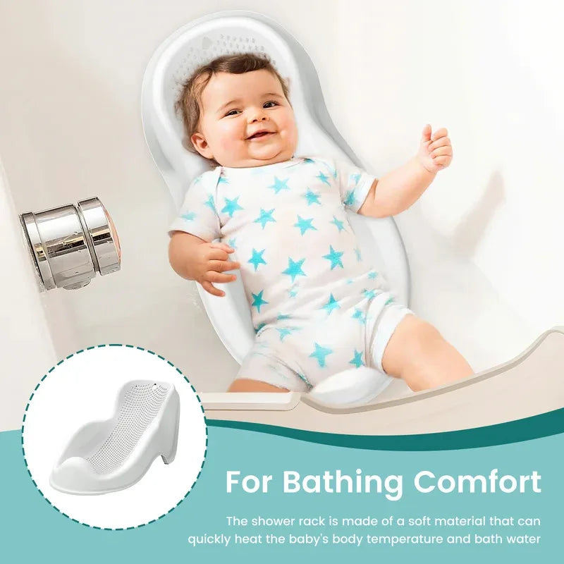 Soft Baby Bath Support for Newborns - Ergonomic, Easy to Clean, Comfortable & Secure Infant Bathing Seat