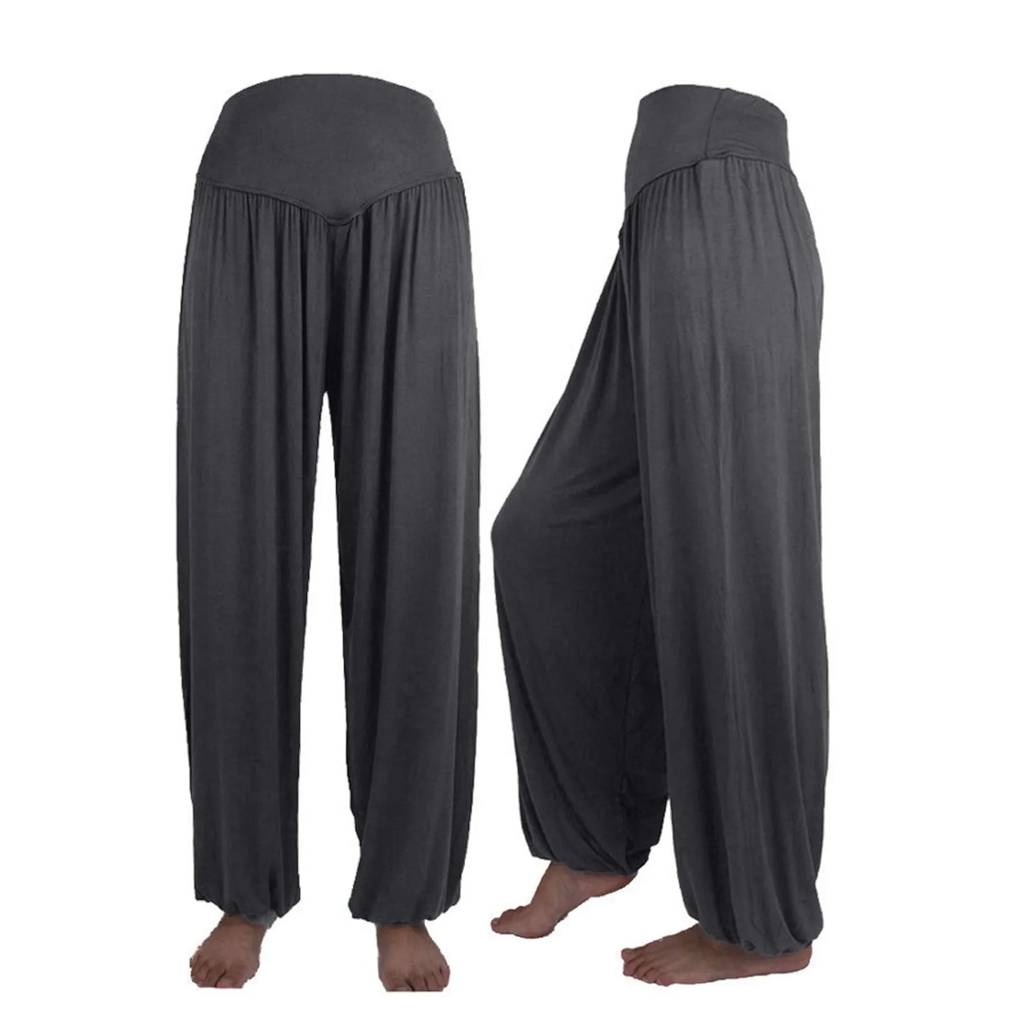 Women Elastic Loose Dance Yoga Pants Gym Workout Trousers Commute Sweat Pants High Waisted Female Clothing Calça Feminina