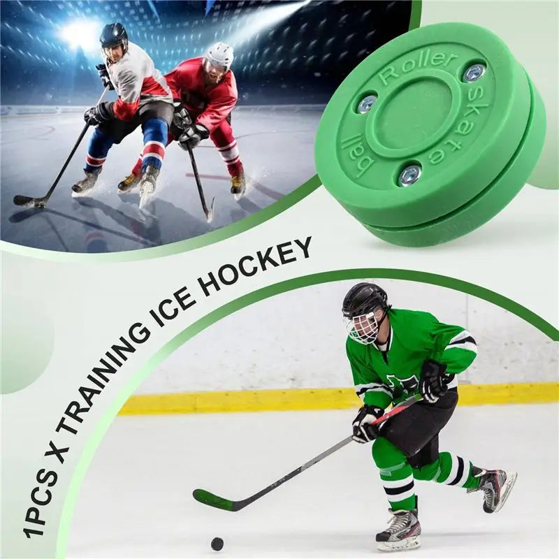 Double-Layer Roller Skating Hockey Puck Training Hockey Flat Ball Round Ball Land Training Ball Dry Land Hockey