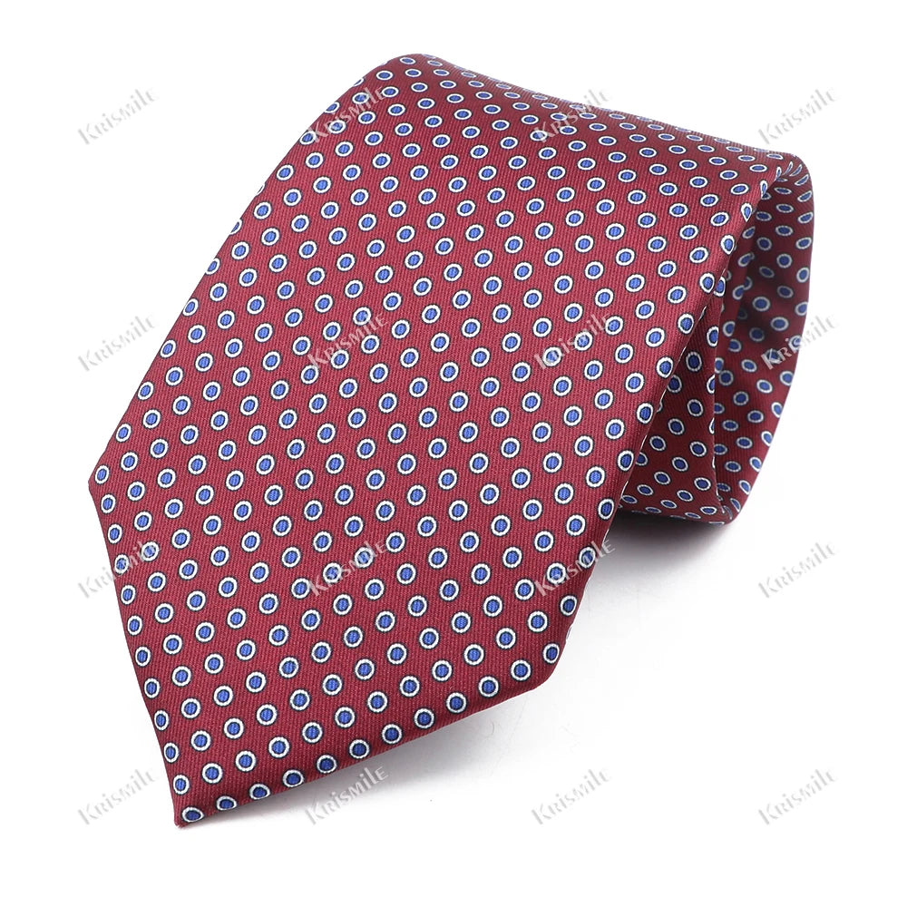 New Design Bohemian Style Necktie For Men Silk Touch Soft Blue Red Yellow Necktie Fit Wedding Party Business Office Accessory