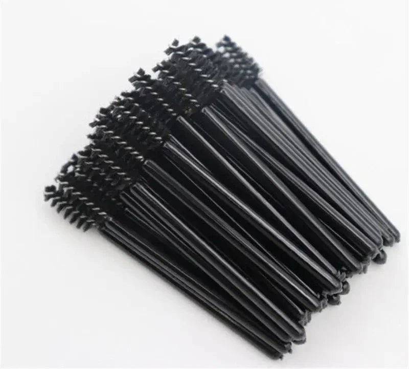 50/100 Disposable Eyelash Micro Brush Eyebrow Comb Mini Mascara Wand Applicator Microbrush Lash Extension Supplies Makeup Tools