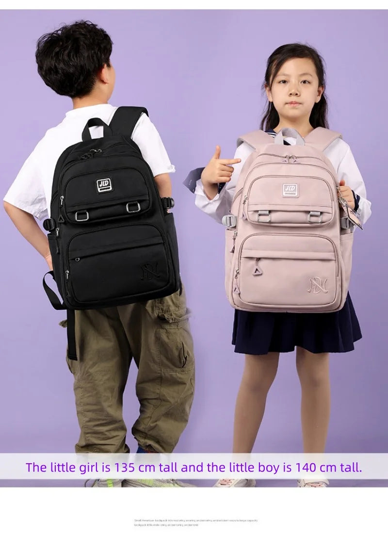 School Bag for Students Large Capacity Secondary School Pupils Backpack Lightweight Reduces Burden and Stress