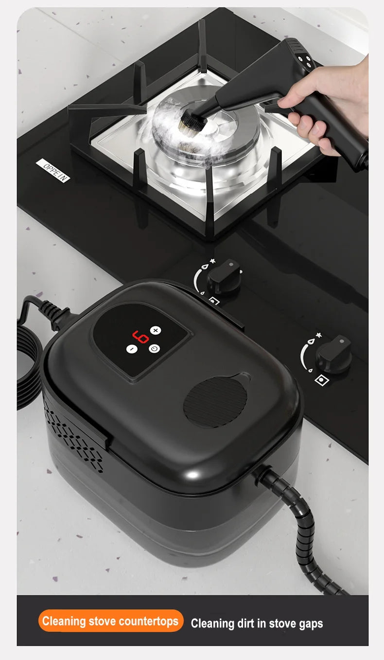 1500W Steam Cleaner High Temperature Pressure Washer with Remote control Steam Cleaning Machine For Home Kitchen Hood Car 1400ml