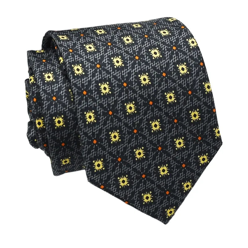 Super Soft Imitation Silk Ties Men's Fashion 8cm Necktie For Men Wedding Business Meeting Gravata Colorful Novelty Printing Tie