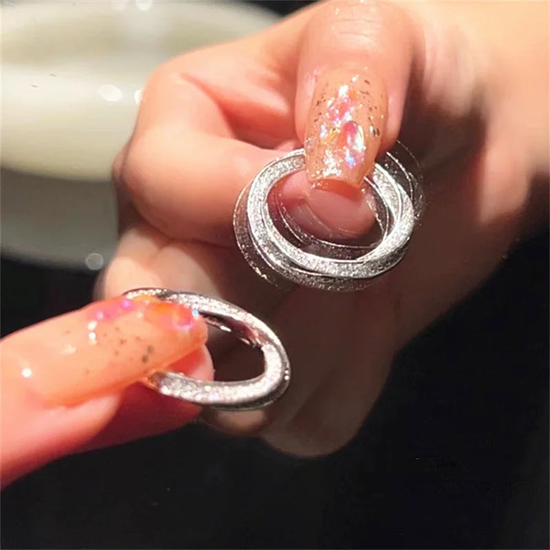 CC Sterling Ring For Women Marriage Fashion Accessories Fine Engagement Proposal White Gold Plated Wedding Jewelry CC708