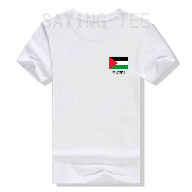 Palestine Flag Shirt | Palestinian T-Shirt Palestine Flag Print Graphic Outfits Palestine Lover Saying Tee Short Sleeve Blouses
