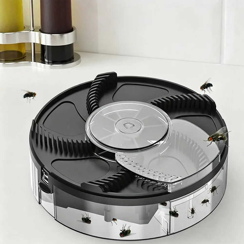 Electric Fly Catcher Indoor USB Fly Trap Machine Quiet Mosquito Bug Collector for Bedroom Living Room Kitchen