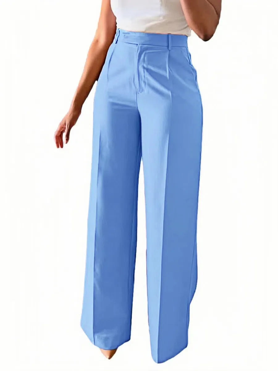 2025 New Pants Commuting High Waist Drape Straight Pants Formal Pants Casual Suit Long Pants Women