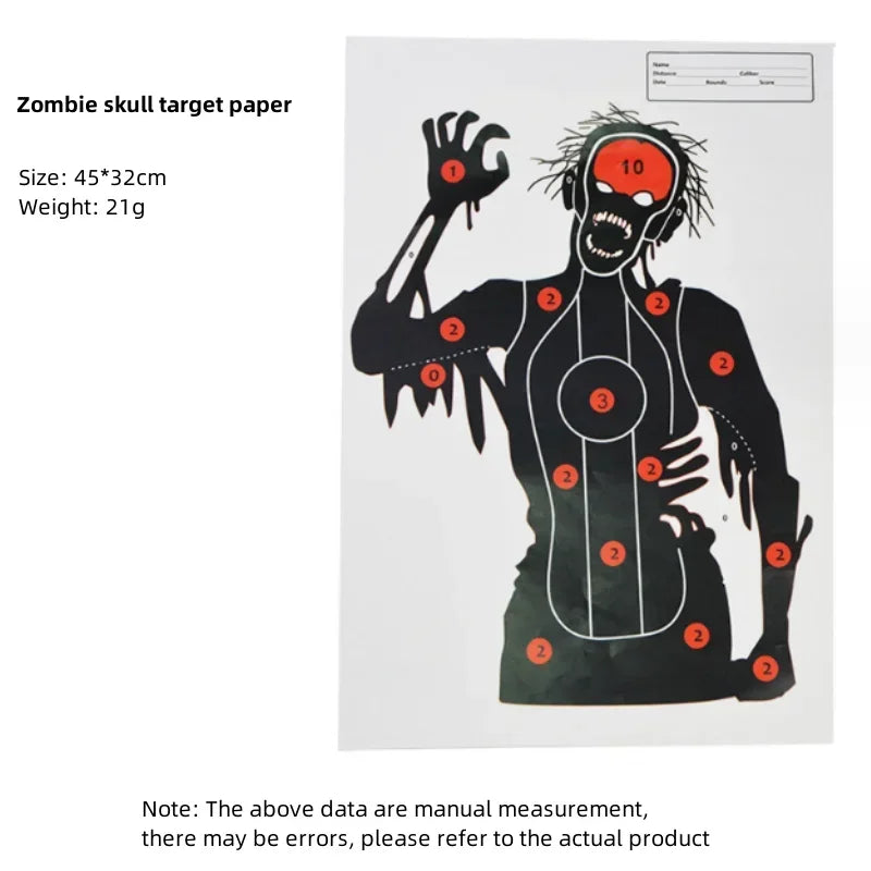 Archery Target Paper 45 * 32cm Fun Shooting Function Picture Training Accessories Splash Activity Paper Target
