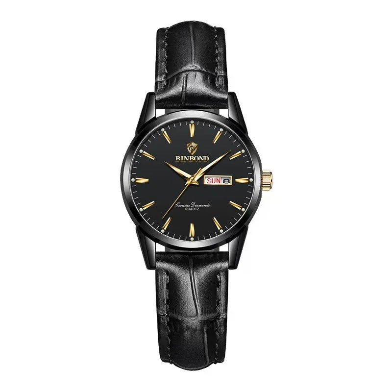 Man Watch Top Luxury Brand Couple Watch For Women Men Waterproof Clock Male Calendar Quartz Wrist Watches Leather Strap Ladies