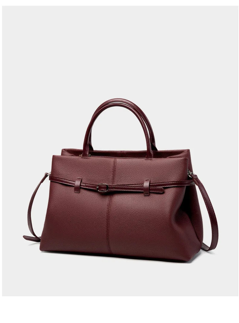 Women's Bags 2025 Genuine Leather Large Capacity Office Commuting Designer Inspired Tote Shoulder Bag Luxury Handbags for Women