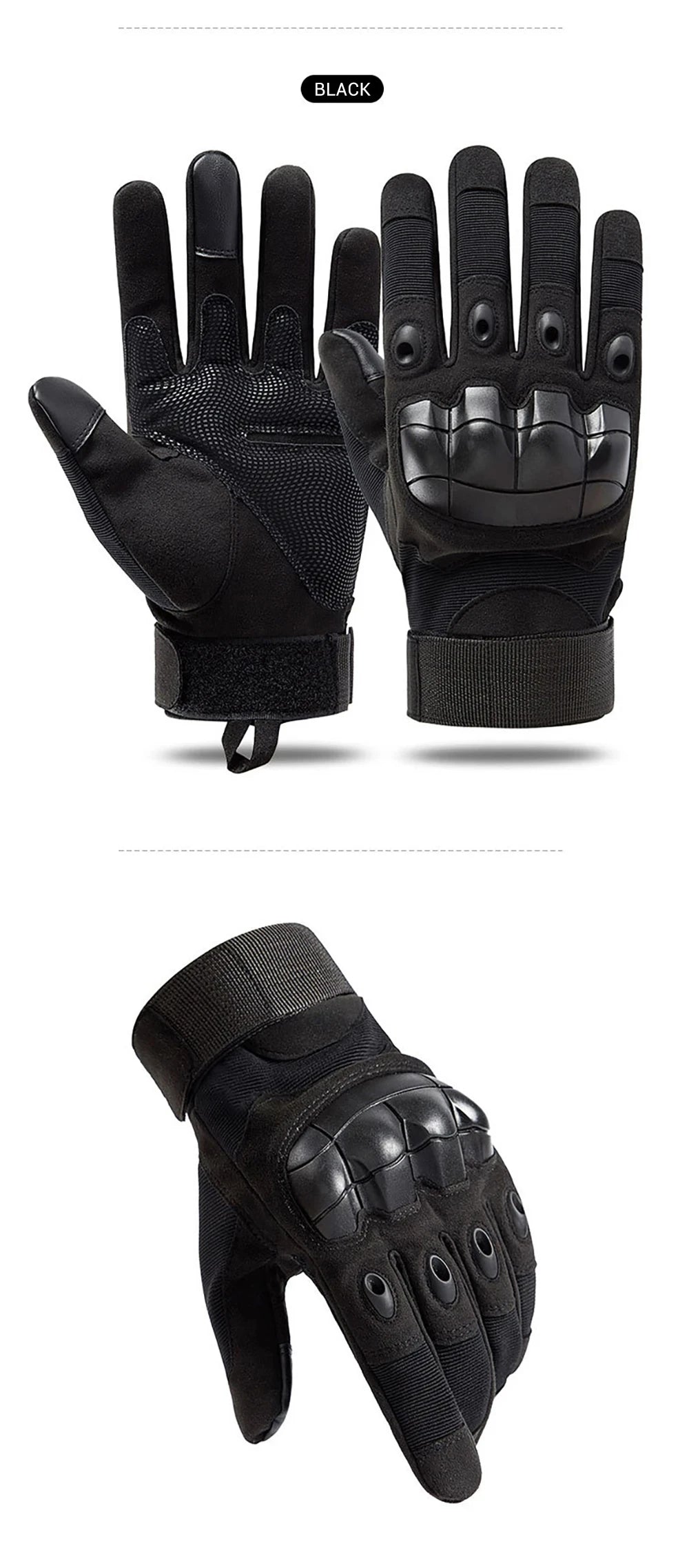 Touch Screen Motorcycle Gloves  Spring Summer Breathable Full Finger Motorbike Riding Moto Gloves for Motocross