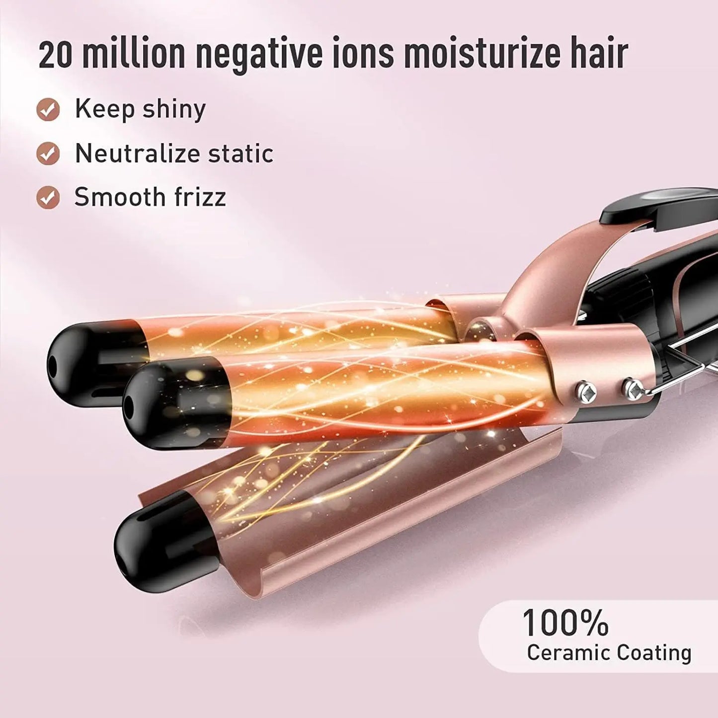 Curling Iron 5-in-1 Hair Curler Professional Curling Wand Beach Waves Hair Tools Appliances Suitable For All Hair Types