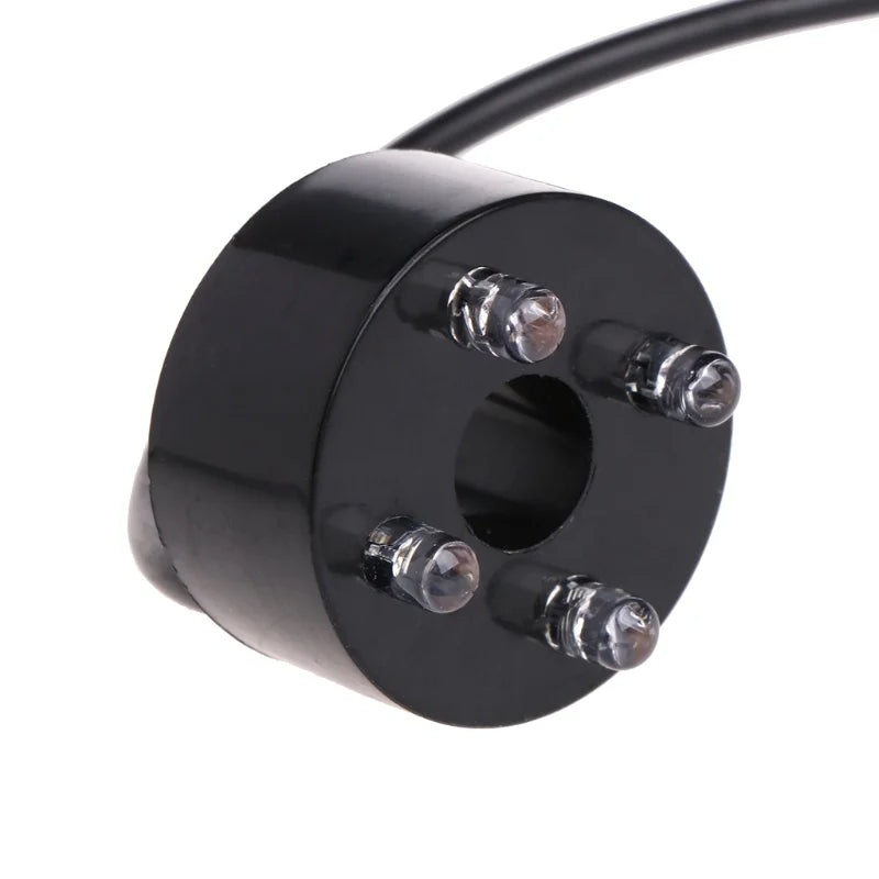 Submersible pump 220V 3W maximum flow 180L/H Four LED lights aquarium fish tank pond Luminous fountain LED water pump EU plug