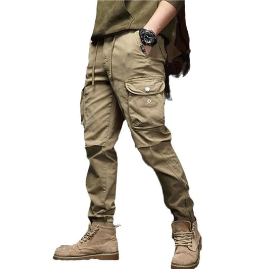 Spring and Autumn Small-footed Work Pants Men's Casual New Outdoor Trendy Brand European American Outdoor Function
