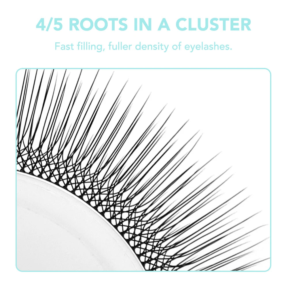 NATUHANA Camellia 3D/4D/5D W-Shape Lashes C/D/L/LU Curl Premade Fan Eyelashes Extension Soft Lightweight Eyelash For Wholesale
