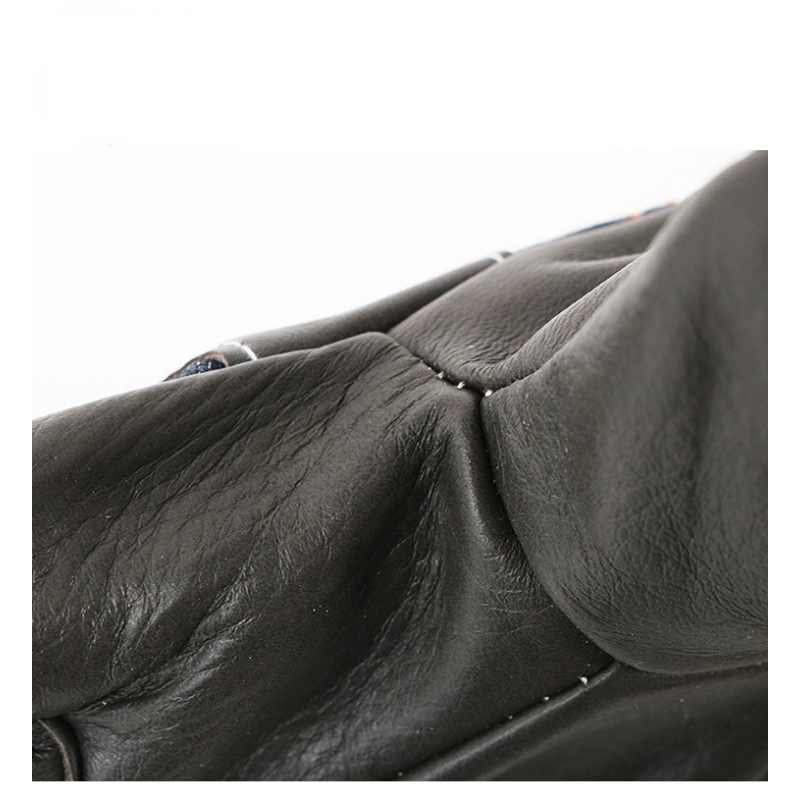 Welding Gloves for Welder Works with Blue Palm Welders Thick Cow Split Leather Kitchen Stove Heat Puncture Resistant BBQ Glove