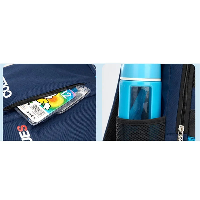 Waterproof Children School Backpack, Casual Primary Schoolbag Book Bag for Boys Daily School Use