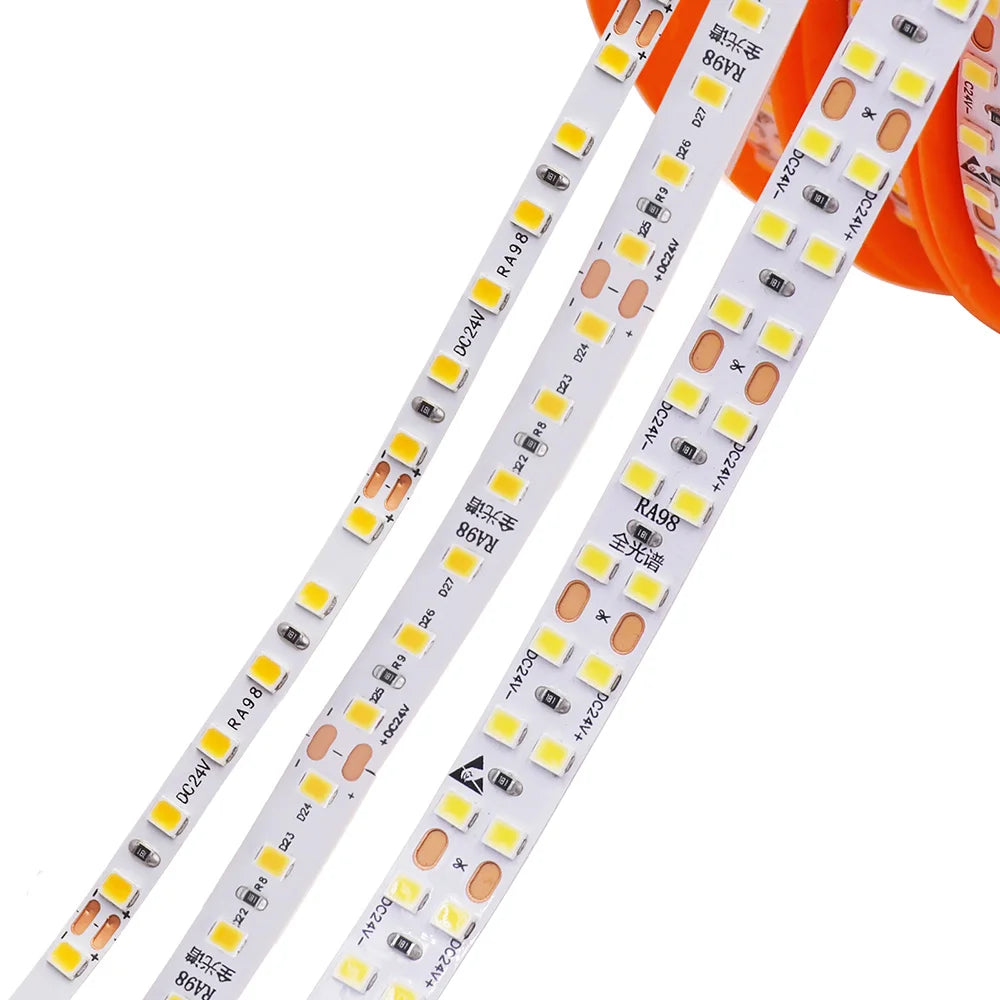LED Strip Light RA98 5mm 8mm PCB 5m 10m 24V 2835 120 240 LEDs Flexible Adhesive Tape 2700K 3000K 3500K 4000K 5000K 6000K Decor
