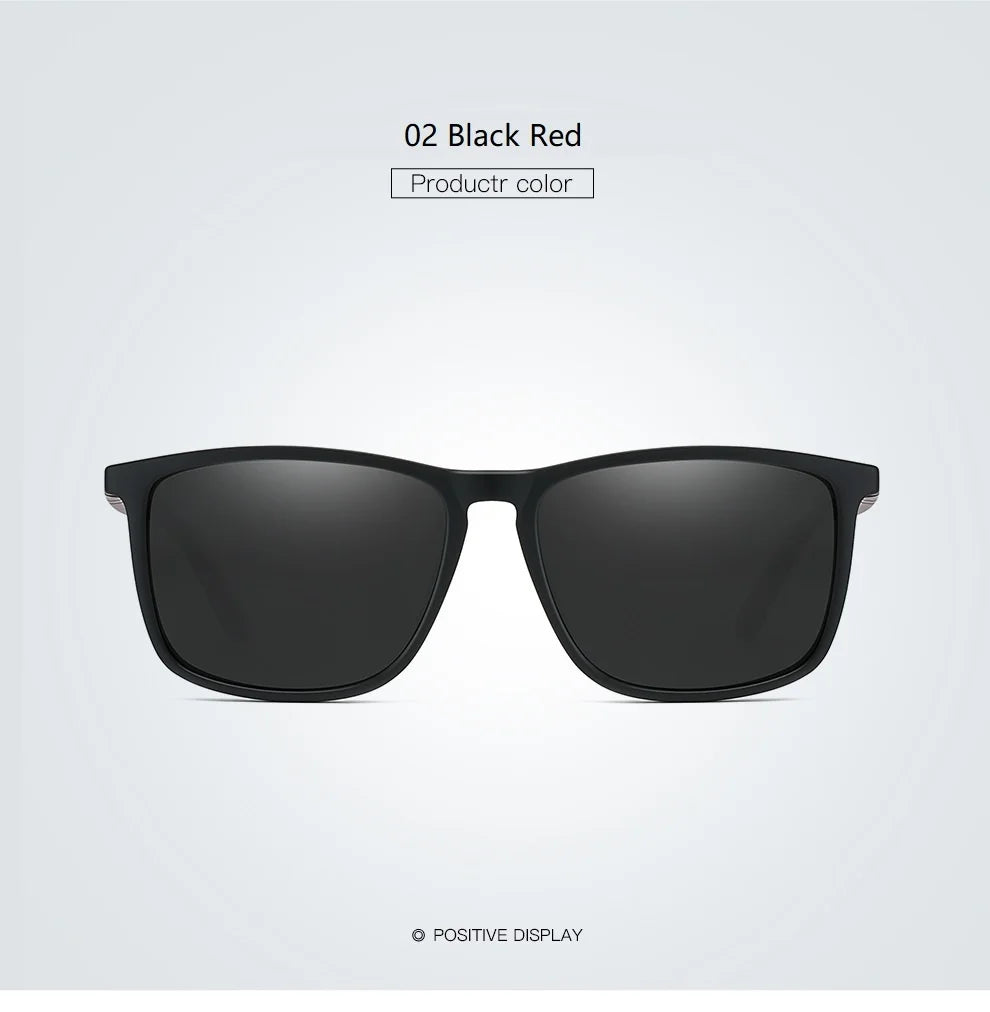 Luxury Men Women Driving Travel Polarized Sunglasses Fashion Brand Design Square Vintage Sun Glasses TR90 Frame Eyewear UV400
