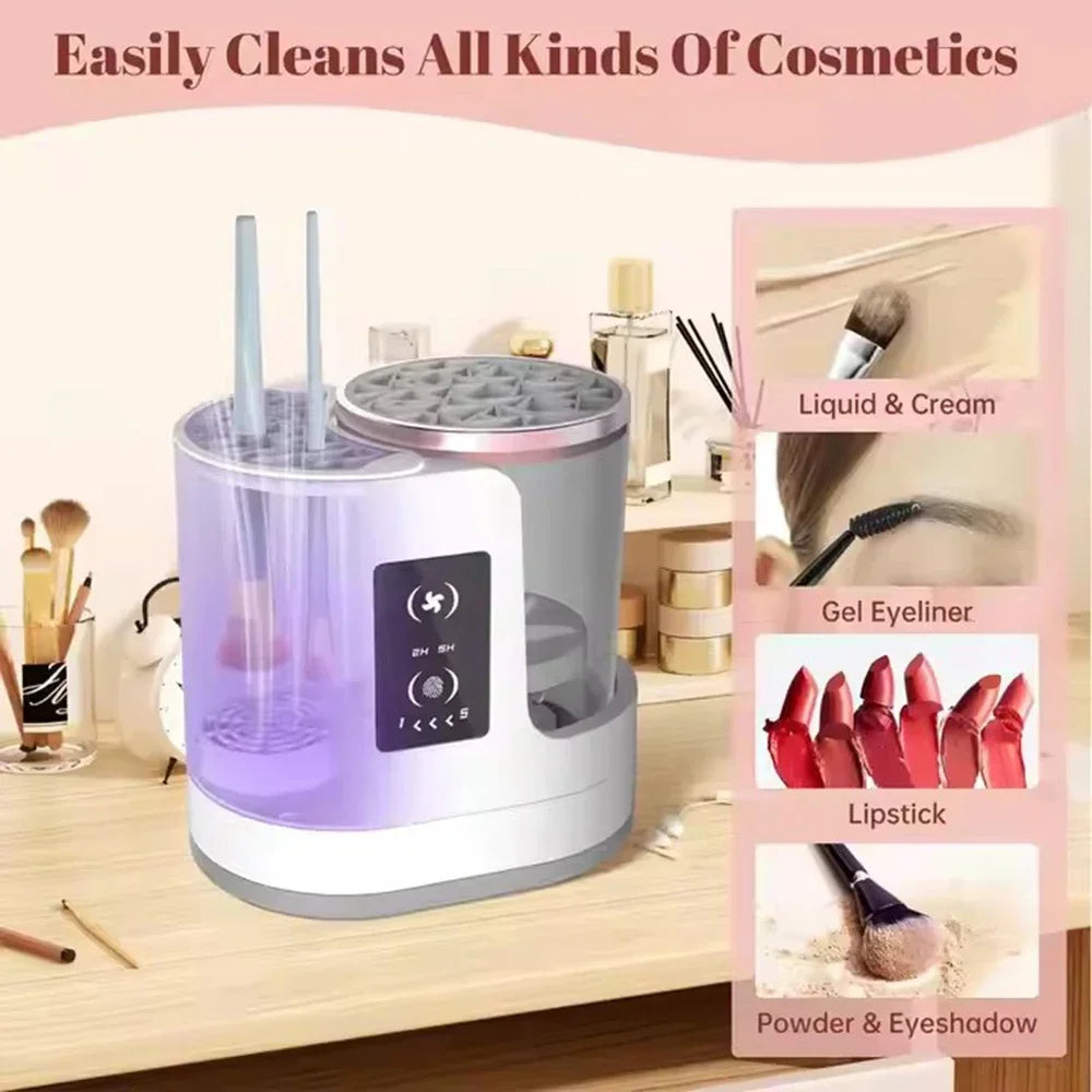 Automatic Makeup Brush Cleaner Electric Makeup Brush Quick Dry Cleaning Tool Makeup Remover Brow Pencil Brush Special Cleaner
