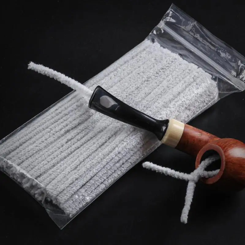 Smoking Essentials: 100pcs Wooden Pipe Cleaning Tools for Tobacco Pipes