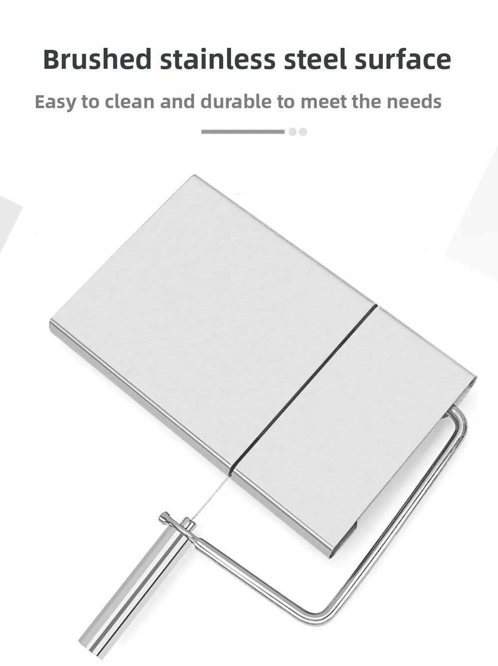 Stainless Steel Multifunctional Cheese Slicer with Scale Sausage Ham Cheese Cutter Butter Slicer Household Accessories