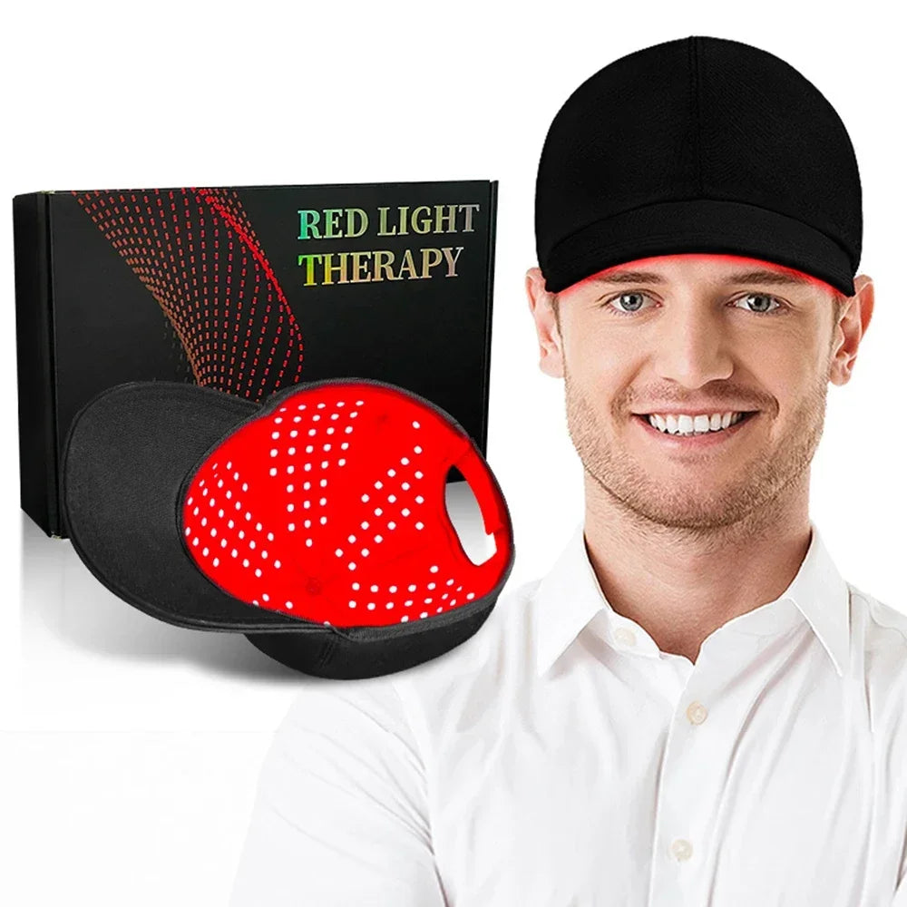 Professional Red Light Therapy Hat 180LED Near Infrared Treatment Helmet Hair Growth Cap Scalp Relaxation Prevent Loss