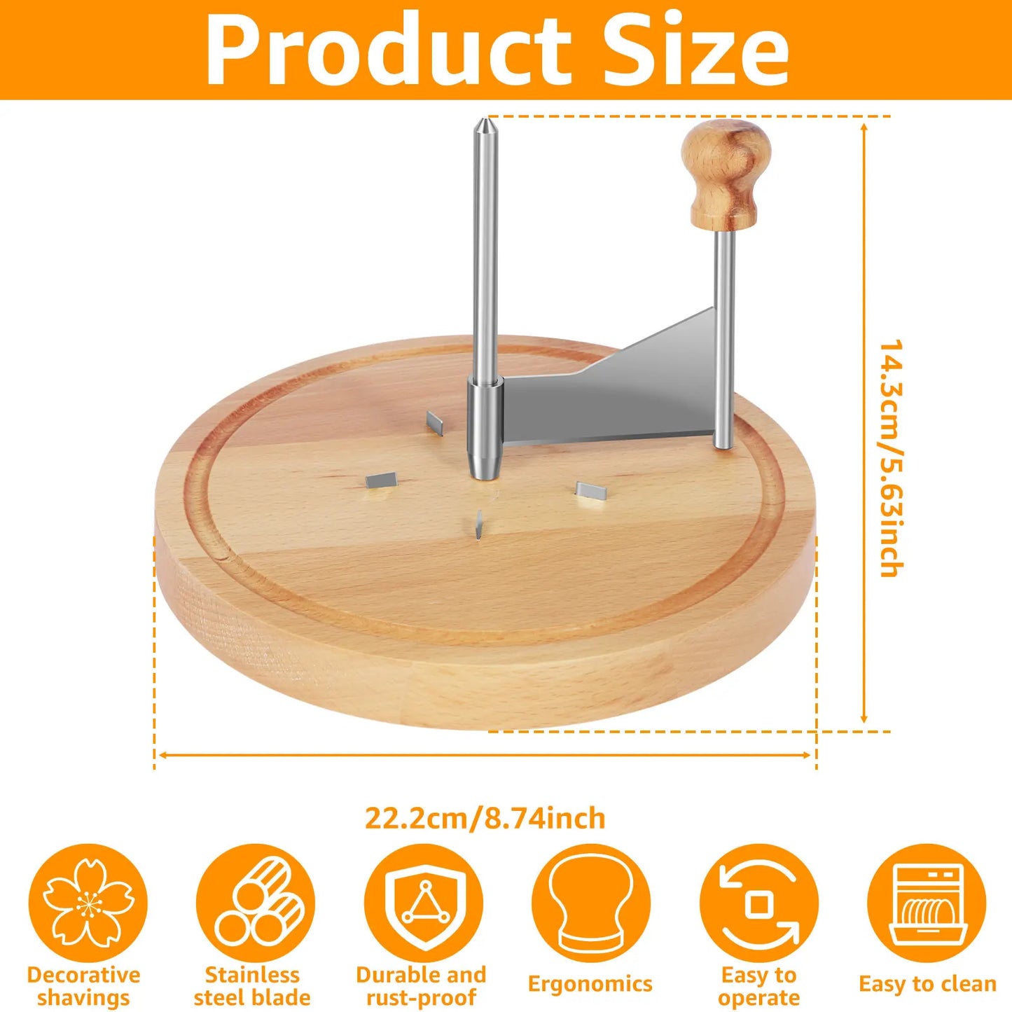 Cheese Curler Cutter Stainless Steel Cheese Shaver Handheld Butter Cheese Grater Kitchen Chocolate Cheese Shredder for Kitchen
