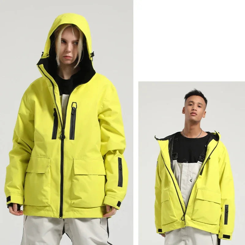 Winter New Skiing Jackets Thickened Warm Winter Clothes Outdoor Sport Waterproof Jackets Loose Couple Snow Coats Snowboard Tops