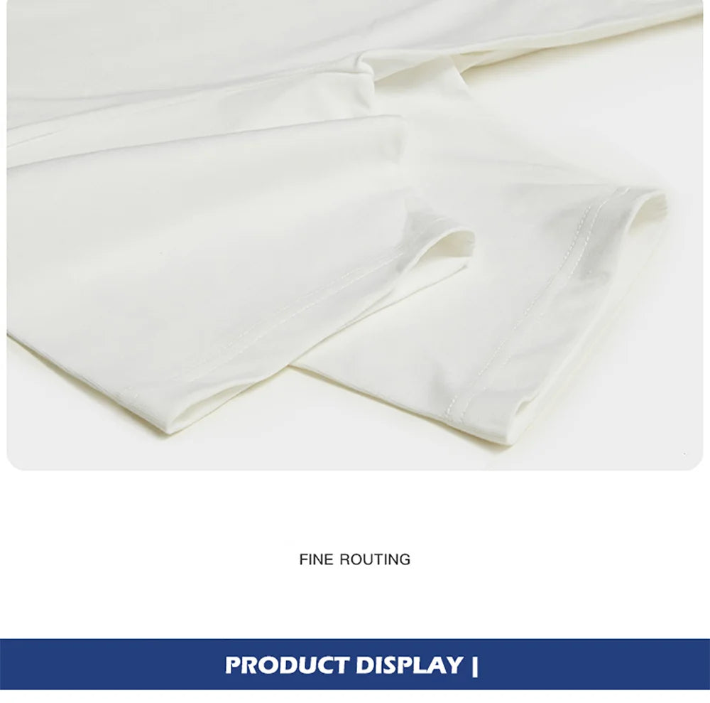 Loose Cotton Solid Tshirts Men Woman Short Sleeve Fashion Brand Trend Couple Clothing Tees Customized Candy Color Summer Tops