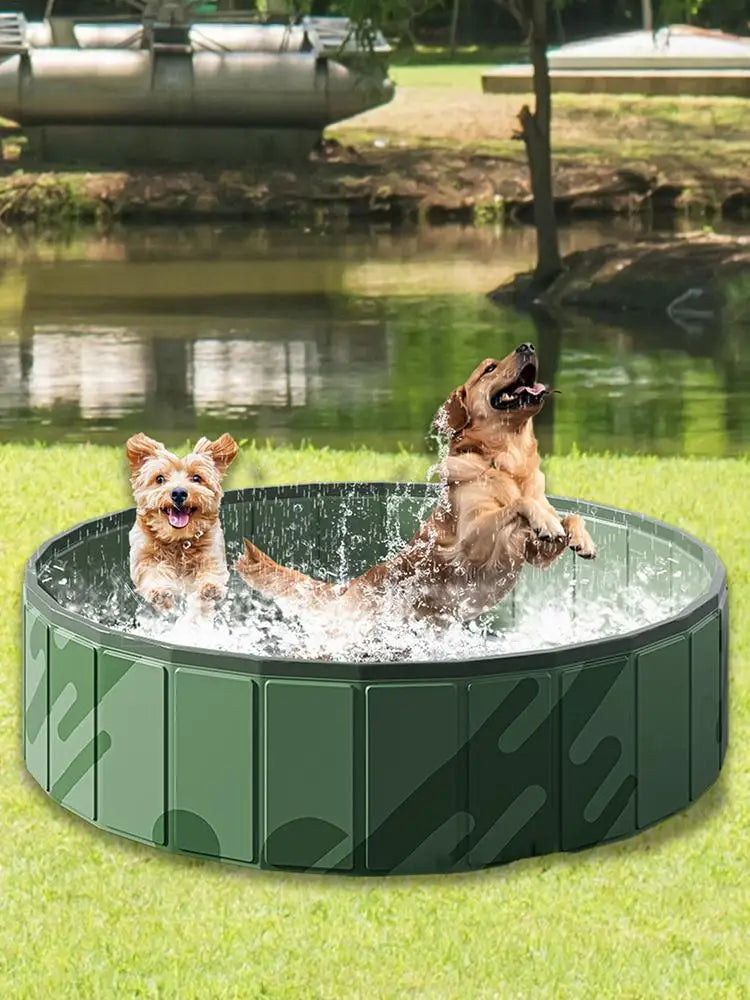 Pet Pool Kiddie Tub Portable Pet Pool Foldable Doggy Pools Outdoor Non slip Pet Bath Pet Cleaning Water Basin Pet Supplies