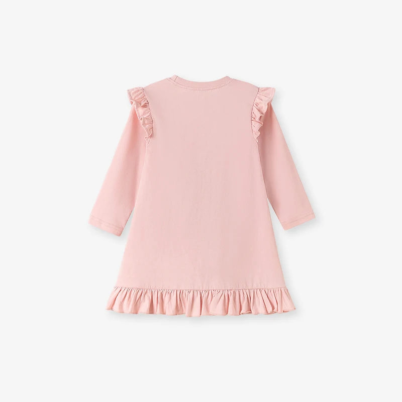 Little maven Kids Party Dress Cartoon Ballet Girl Appliques Baby Girl Costume Autumn Spring Children's Clothing for Dresses