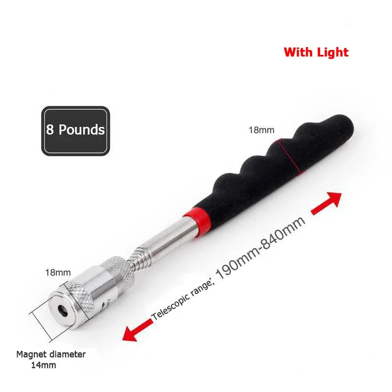 Telescopic magnetic pen mini portable retractable pick-up rod can pick up nuts and bolts convenient tool