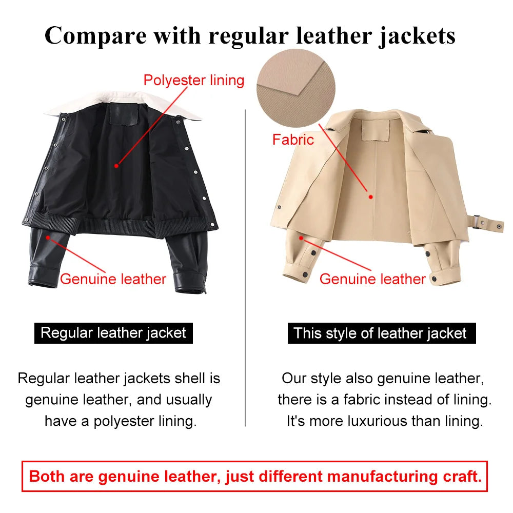 2025 26 Colours Women's Genuine Leather Jacket New Fashion Real Leather Coat Lady Autumn Winter Sheepskin Leather S7547