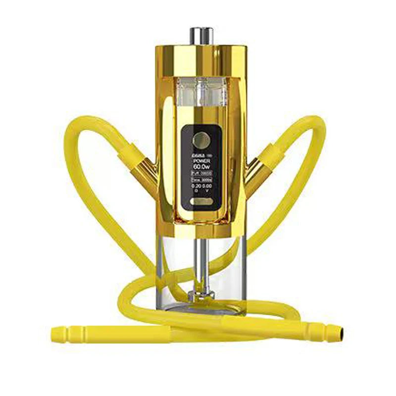 Portable Luxury Travelling Car E Hookahs Stainless Electric Portable Shisha Smoke Electronic Car Hookah Set with Accessories