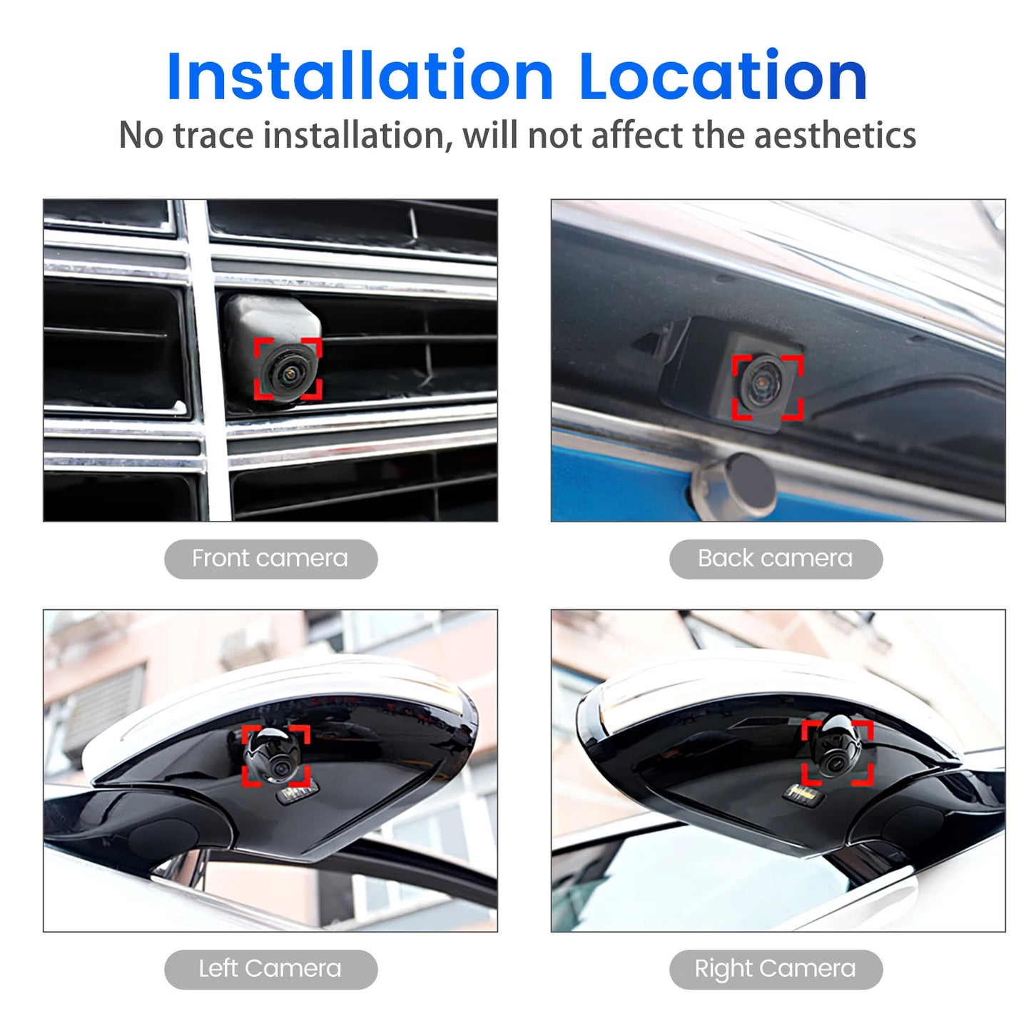 MEKEDE 360° Panoramic Camera HD Rear / Front / Left / Right 3D 360 Bird View Panoramic Accessories For Car MP5 Multimedia player