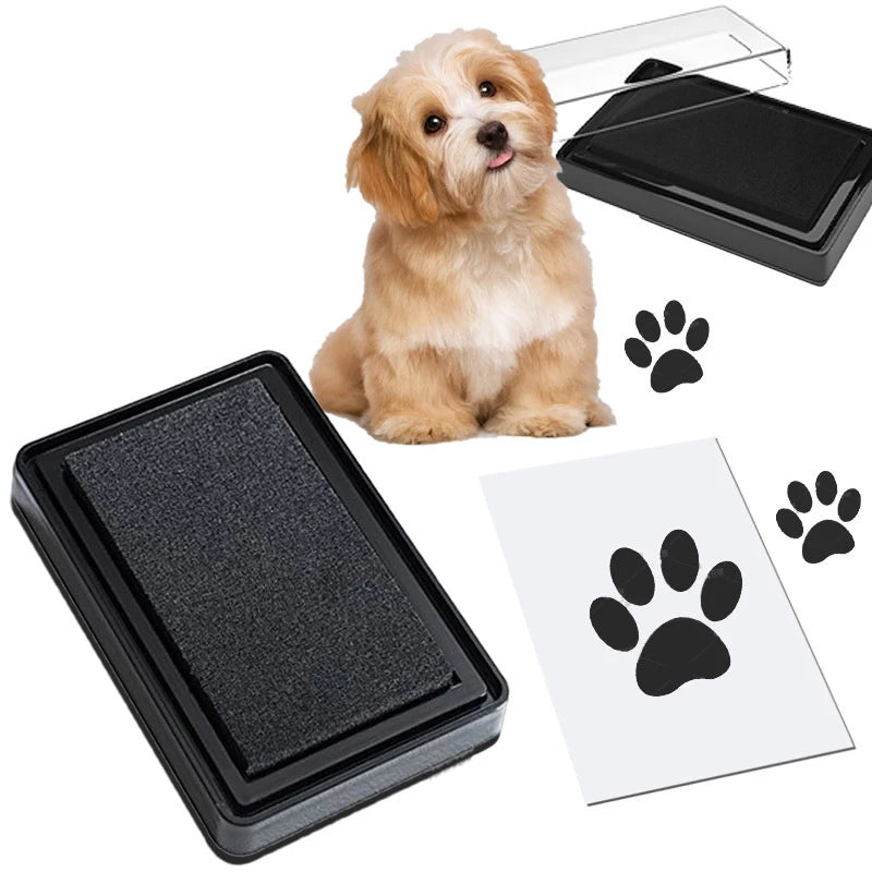 Pet Printing Station Pet Memory Unique Dog Cat Paw Prints Pad Newborn Baby Clean Recyclable Inkless Hand & Foot Print Ink Pad