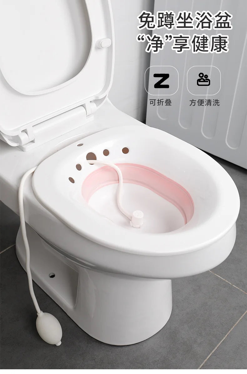 Bidet Folding Portable Bidet Maternity Self-Cleaning Private Parts Buttock Rinse Perineal Soak Bath Hemorrhoid Treatment Bidet