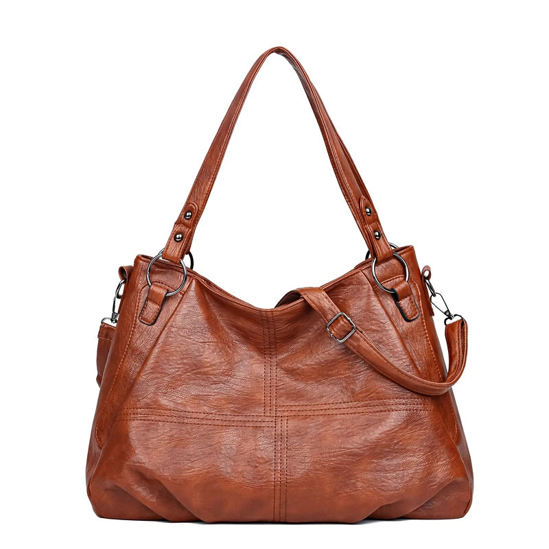 Fashionable Simple Handbag Famous Luxury Designer Women Tote Bag High Quality Soft Leather Large Capacity Women's Shoulder Bags