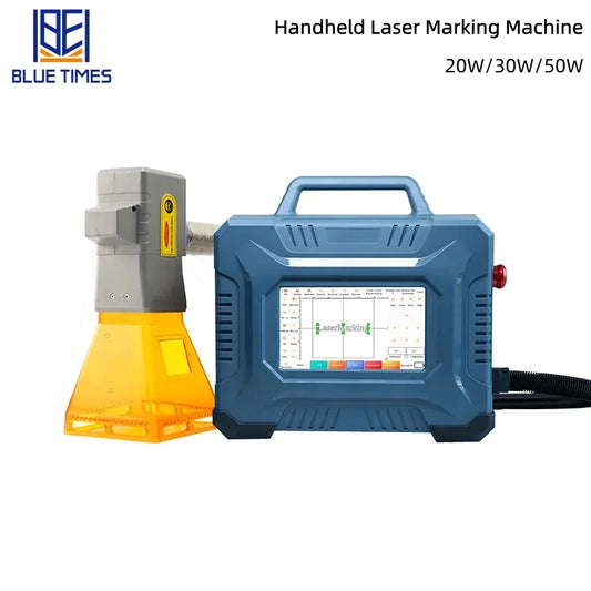 Handheld Marking Machine 20/30/50W Lithium-Battery-Powered Fibre Laser Marking Machine for Metal, Plastic, and Glass Engraving