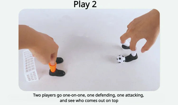 Finger Football Game Sets with Two Goals Funny Family Party Finger Soccer Match Toy for Fans Club Party Gifts for Kid Table Game