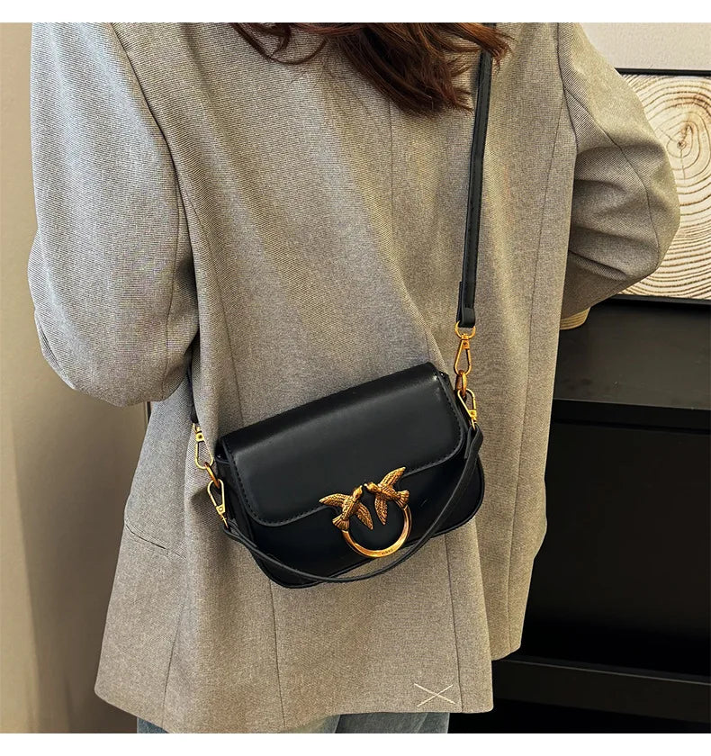Ladies' Handbag, Swallow Bag, High-end, Fashionable, Versatile, Single Shoulder Crossbody Bag, Small Square Bag, Commuting Bag
