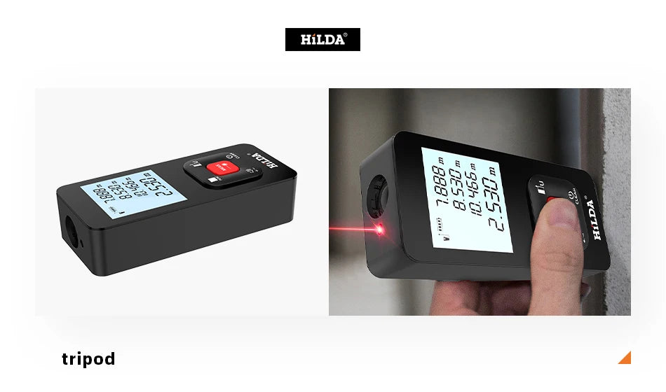 HILDA Laser Rangefinder Distance Meter Rangefinder Laser Tape Range Finder Building лазерный дальномер 120M /100M/50M